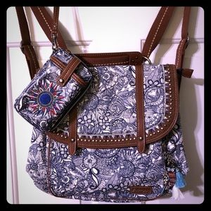 Sakroots convertible bag and Wallet